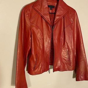 Sienna Studio Red Leather Jacket